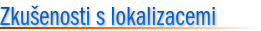 Zkušenosti s lokalizacemi